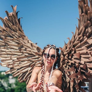 Golden Wings, Angel Wings, Cosplay, Halloween Wings, Not Victoria&#39;s secret Wings, Photoshoot, Performance, Party, 150 x 150 cm (60 x 60 inch)