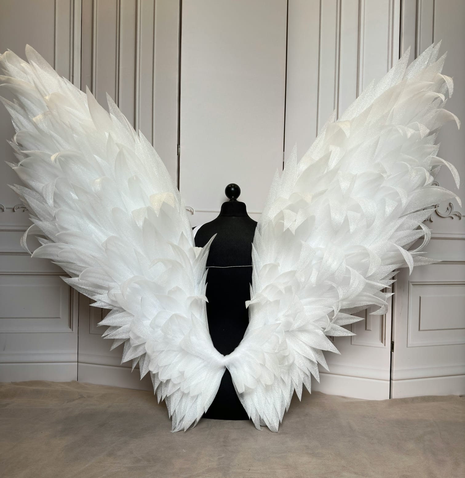 Fluffy White Angel Wings: Polyethylene Foam, Costume Prop - Etsy