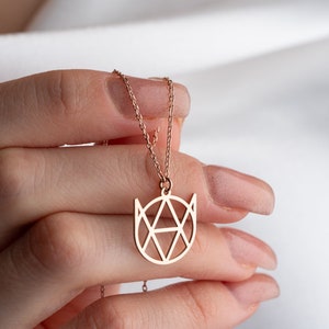 Personalisierte goldene Namenskette-zierliche Logokette-Geschenk für Sie-Personalisierte handgemachte Geschenke-Minimalistischer Schmuck-Für Mama-Muttertag-Zakko2 Bild 3