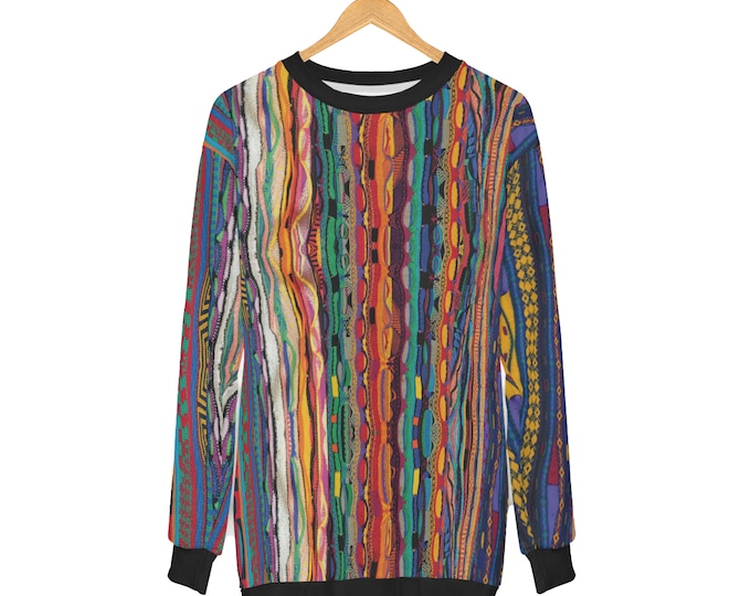 Unisex Hip Hop Legend Sweatshirt, Coogie Style Pattern, Notorious B.I.G., Biggie Smalls Crew Neck, Biggie Coogi