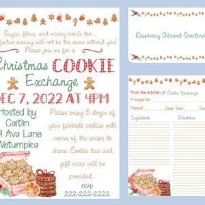 Christmas Cookie Exchange Invitation Bundle