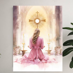 Eucharist Canvas Print, Eucharist Revival, Blessed Sacrament,Catholic Wall Art, Catholic gift, Holy communion