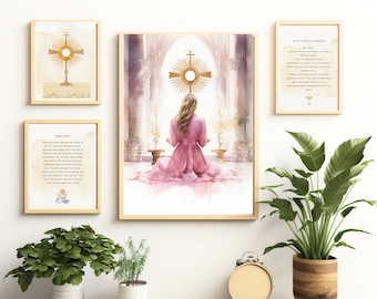Eucharist Wall art bundle printable, Eucharist Revival, Blessed Sacrament,Catholic Wall Art Printable,Catholic gift, Holy communion