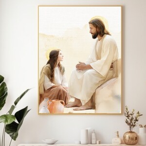 Mary and Martha of Bethany With Jesus, Art Printable Bundle, Saint Art ...