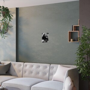 Impresión artística de Cristo sonriente: Retrato de Jesús alegre para decoración del hogar - Pósteres satinados (210 g/m²) imagen 4