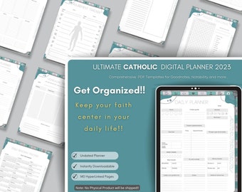 The Ultimate Catholic Planner: Digital Planner  2023 INSTANT DIGITAL DOWNLOAD  GoodNotes Notability