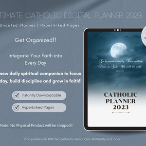 Ultimativer katholischer Digitaler Tagesplaner 2023 SOFORTIGER DIGITALER DOWNLOAD Goodnotes Notability Samsung