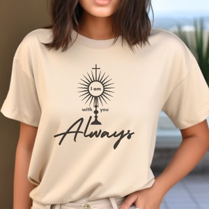 Eucharistic Short Sleeve Tee,Eucharist Revival, Bible Verse, Catholic and Christian Gifts, Religious T-shirt for Men and Women