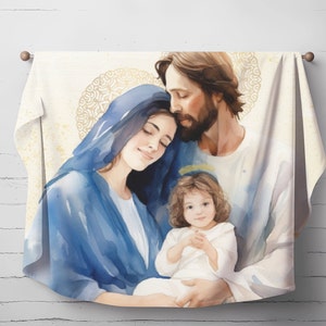Catholic Throw Blanket - Catholic Children&#39;s Gift - Catholic Baptism Gift - Catholic Baby Shower -catholic gift, Christmas gift