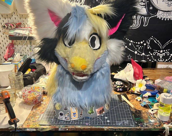 READ DESCRIPTION! MQ Handmade Foam Toony Fursuit Head - Etsy