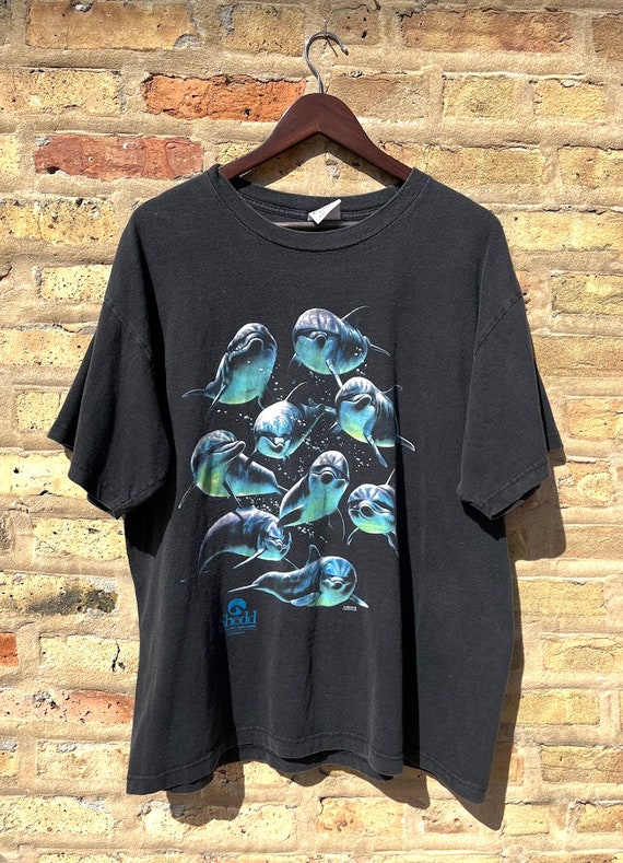 Vintage Chicago Shedd Aquarium Dolphin T-Shirt XL