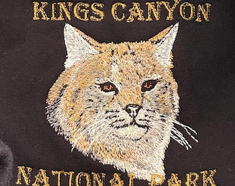 Embroidered Bobcat Sweatshirt: Kings Canyon National Park