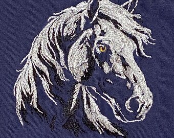 Toddler Embroidered Horse Sweatshirt-Perfect Gift for Horse Lovers, Cozy Equestrian Sweater, Equine Crewneck Pullover, Comfy and Warm Top