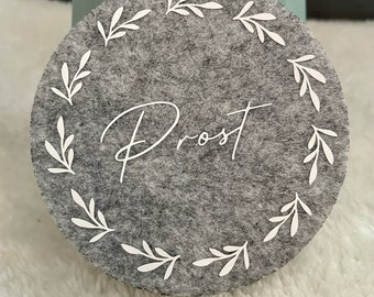 Felt coaster "Cheers"