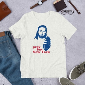 New York T-Shirt / Pray for New York (Blue)