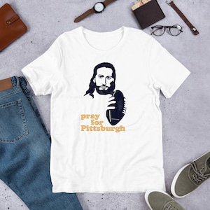 Pittsburgh T-Shirt / Pray for Pittsburgh (Schwarz-Gelb)