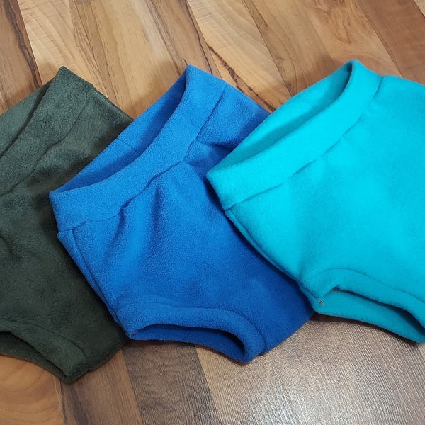 Set of 3 Fleece Soaker Heavy Wetting Child/Adult Incontinence Diaper Covers