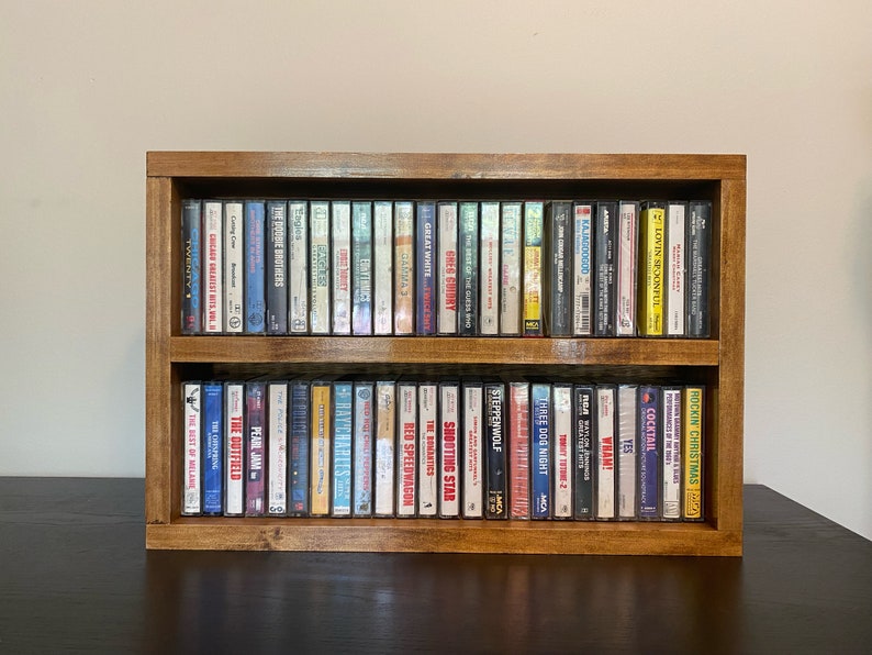 Cassette Tape Display Shelf 48 Cassette Capacity Display Shelf Etsy