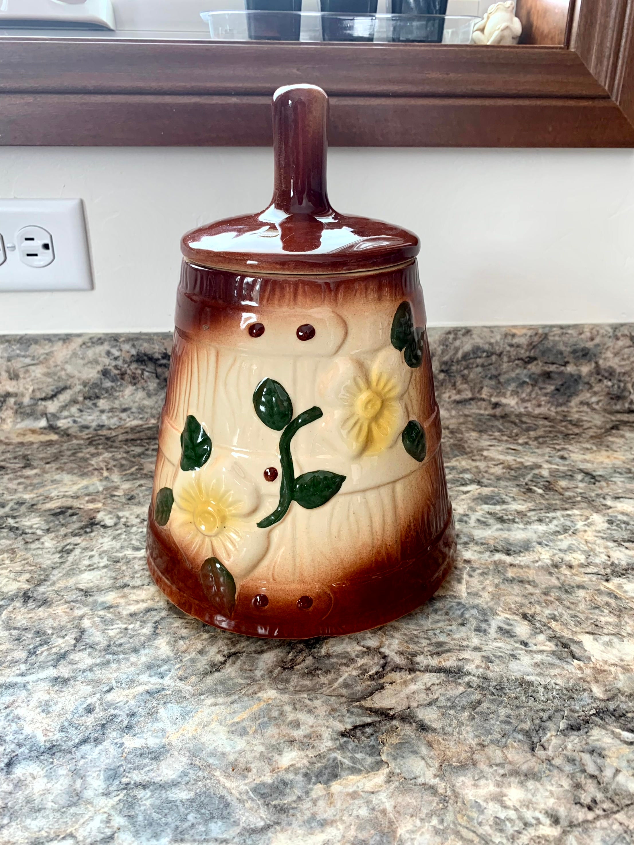 Vintage American Bisque Butter Churn Cookie Jar 1960s Etsy