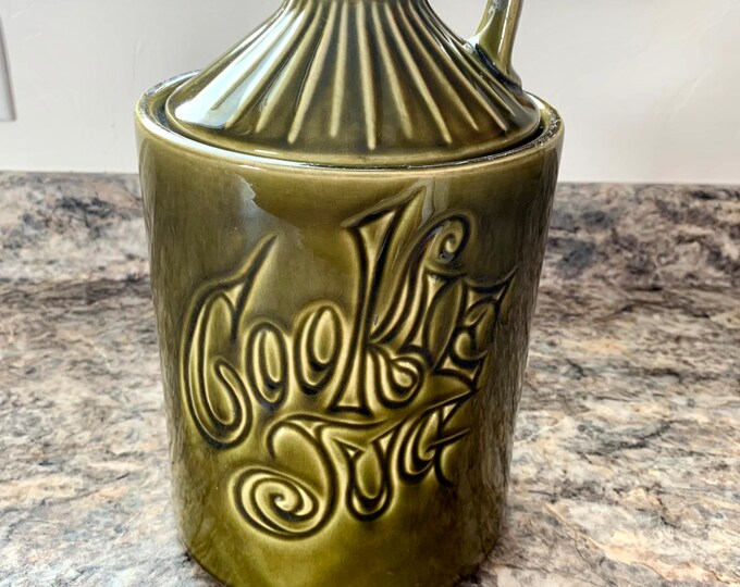 Vintage Mccoy Cookie Jug Cookie Jar 1970s MCM Green Etsy