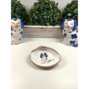 King Charles Spaniel Lover Gift. Blenheim Cavalier, Ruby Cavalier, Black & Tan Cavalier, Tricolor Cavalier. Cavalier King Charles Shell Gift