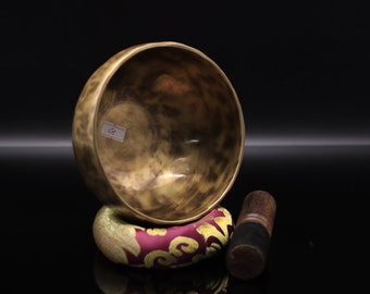 5 inches Tiger Eye  singing bowl-Healing Himalayan singing bowl-Bodhi Bowl-Sound Therapy-Meditation