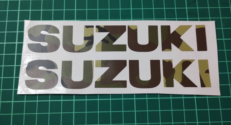 Suzuki decals set of 2 for tank/fairing/bellypan image