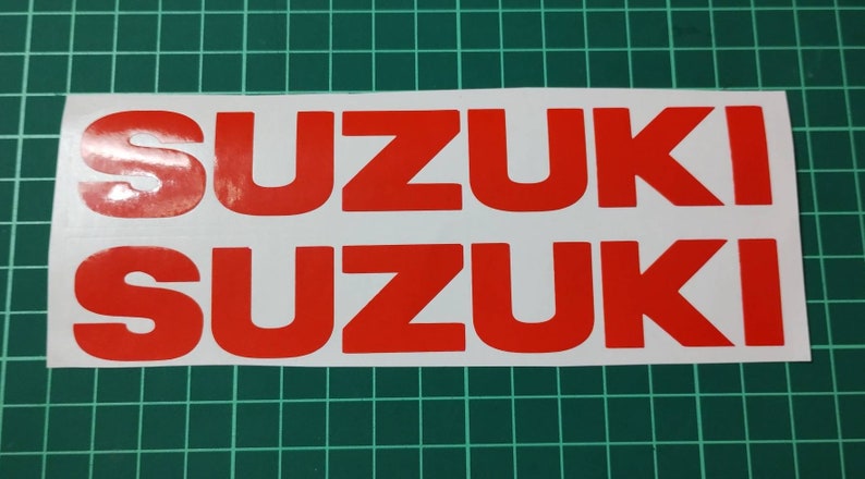 Suzuki decals set of 2 for tank/fairing/bellypan image