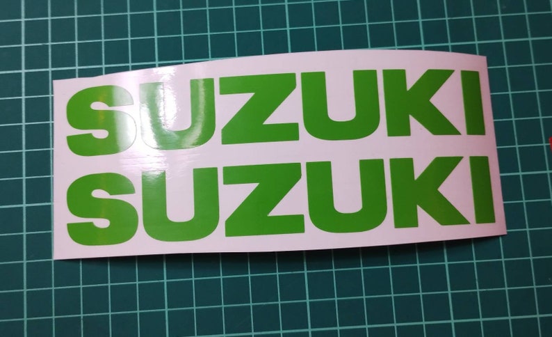 Suzuki decals set of 2 for tank/fairing/bellypan image