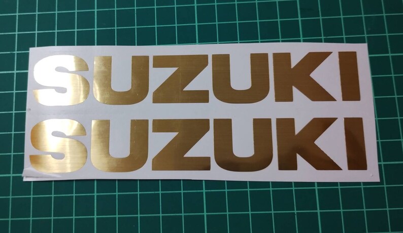 Suzuki decals set of 2 for tank/fairing/bellypan image