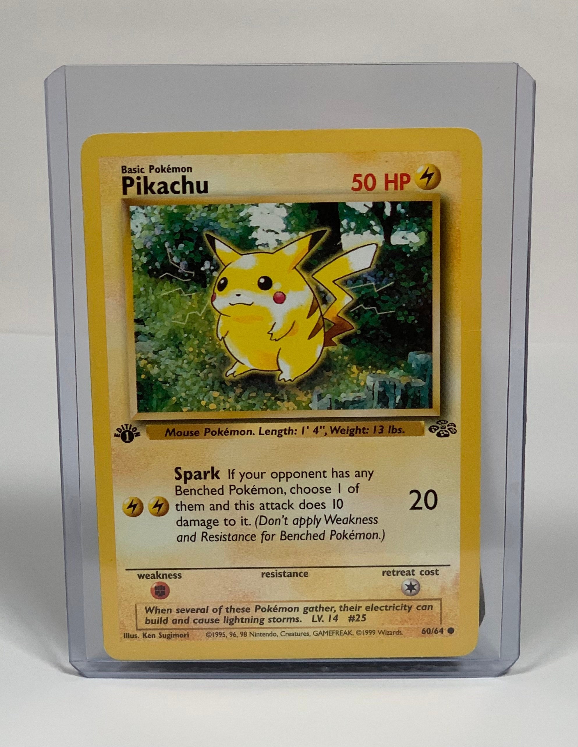 Pokemon Pikachu 60/64 Jungle Edition Unlimited, 1999, Card, TCG