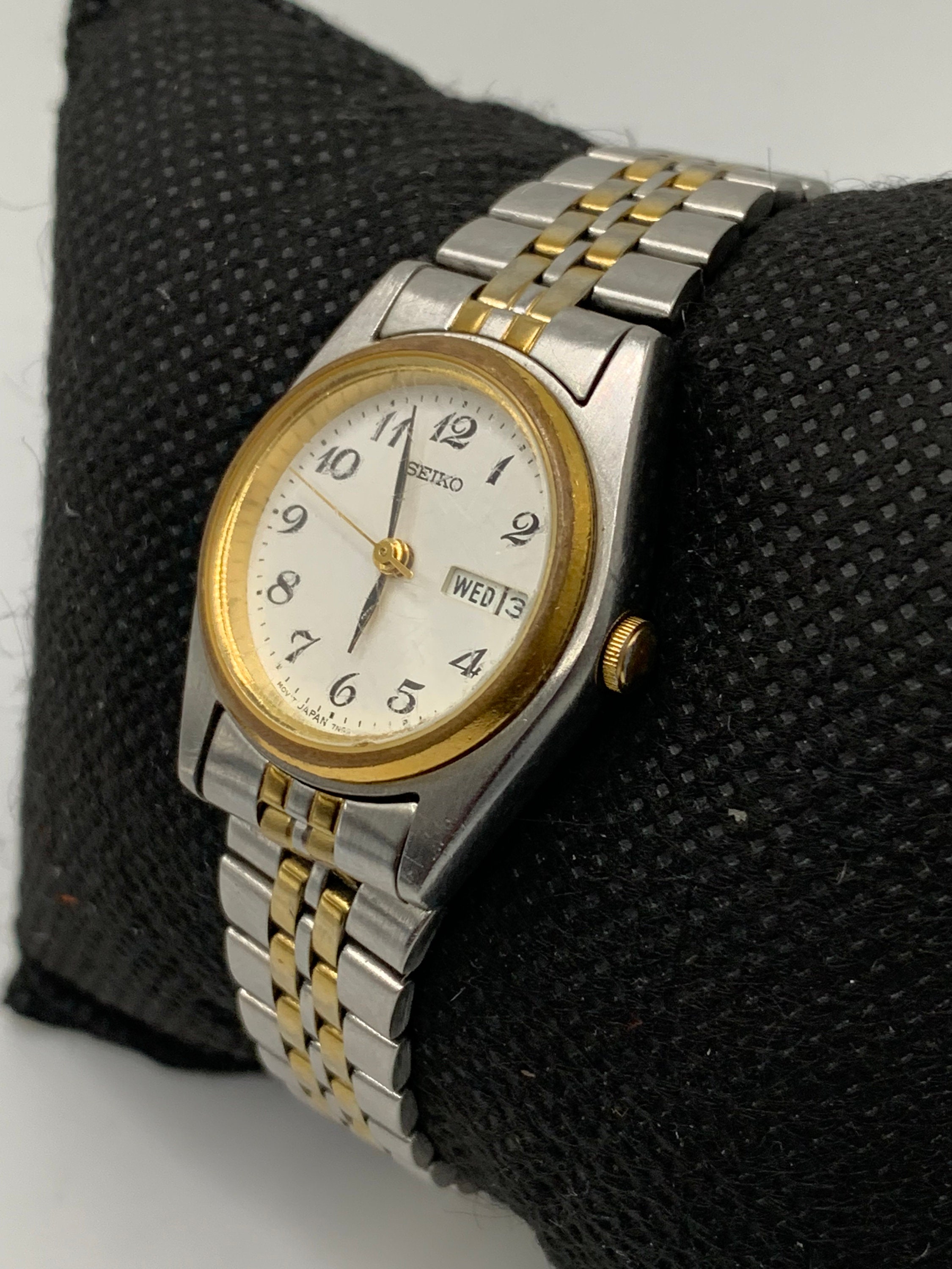 Seiko Two-tone Quartz 7N83-0011 Steel Ladies Watch for Parts - Etsy