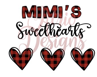 Mimi’s Sweethearts PNG, Sublimation PNG, Valentine’s
