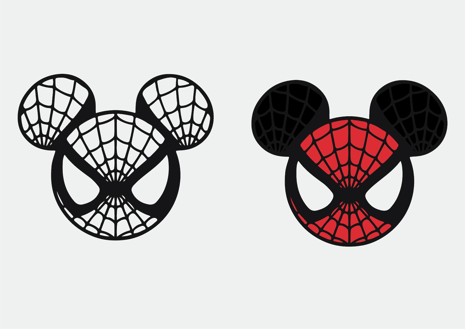 Spiderman Svg Super Hero Mickey Mouse Head Icon Ears - Etsy Hong Kong