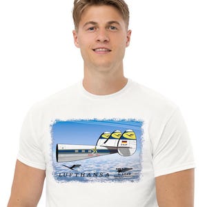 90s USA製 Lufthansa×UNITED 航空Tシャツ XL 古着 90s USA製 NASA アメリカ航空宇宙局 飛行機 Tシャツ L