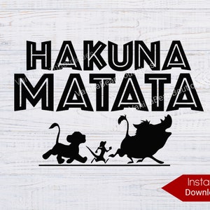 Hakuna Matada SVG, Lion King Simba SVG, Hakuna Matada png, Family Vacation Shirt SVG
