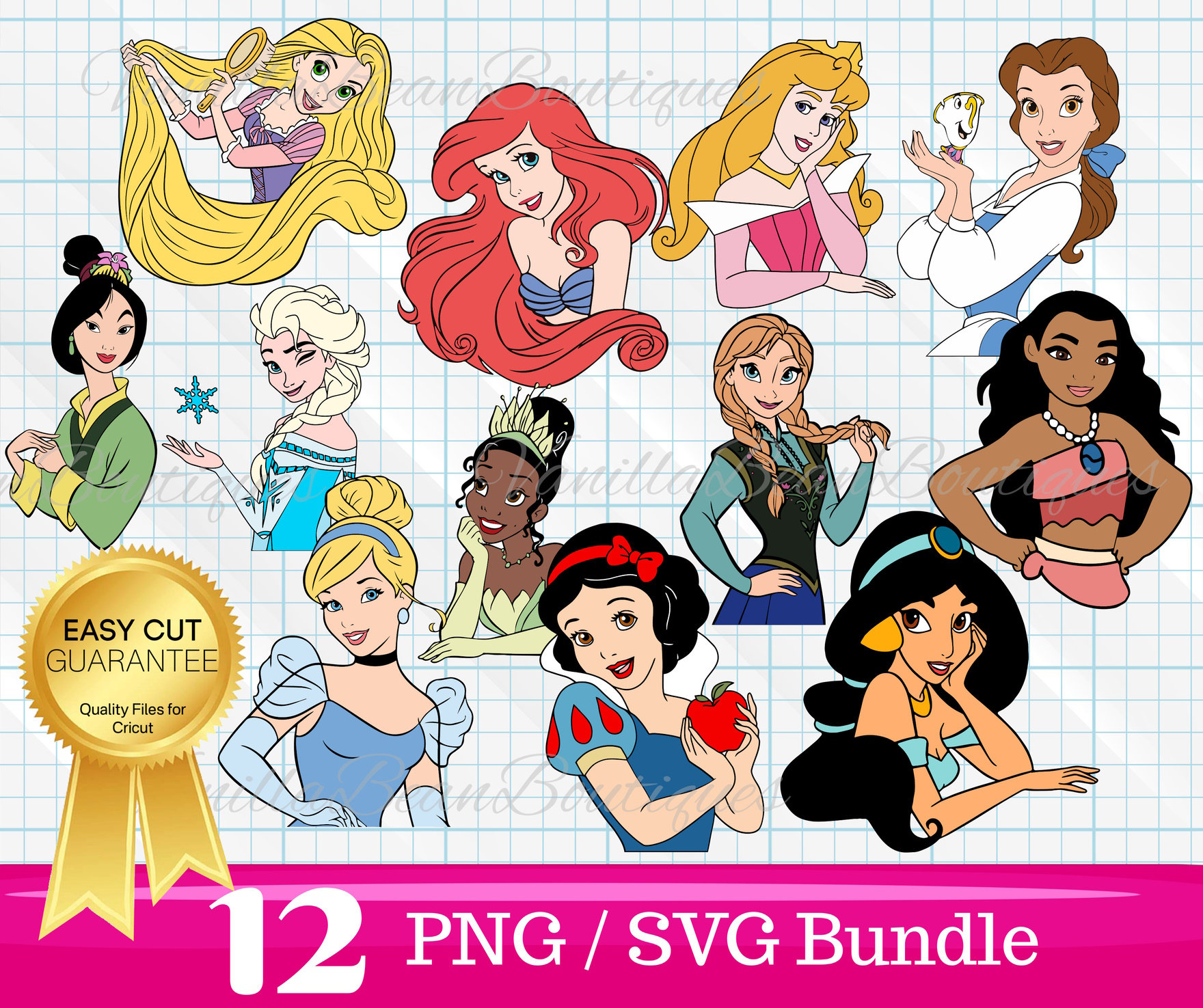Princess SVG Bundle Frozen svg Tangled svg Snow White svg - Etsy España