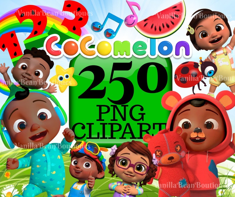 African American Cocomelon PNG Clip Art Printable Images - Etsy Finland