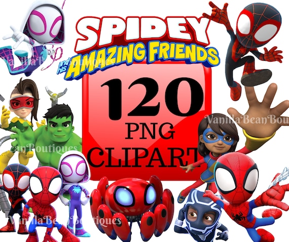 Spidey and His Amazing Friends PNG Clipart, Kids Superhero Printable  Images, Instant Download, Spidey Printable Iron on Shirt Decor Birthday 