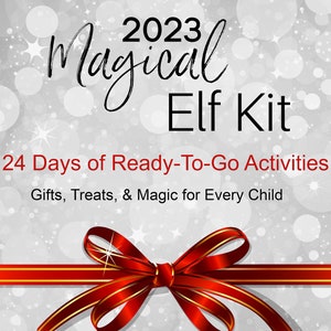 24 Day Christmas Magical Elf Kit, Elf Props, Elf Activity Kit, Elf Accessories, Kids Christmas Activities, Magical Elf Kit