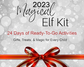 24 Day Christmas Magical Elf Kit, Elf Props, Elf Activity Kit, Elf Accessories, Kids Christmas Activities, Magical Elf Kit