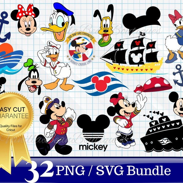 Cruise SVG, Mickey Cruise PNG Clipart Bundle, Cruise ship svg, Nautical svg, Family trip svg bundle, Family vacation svg