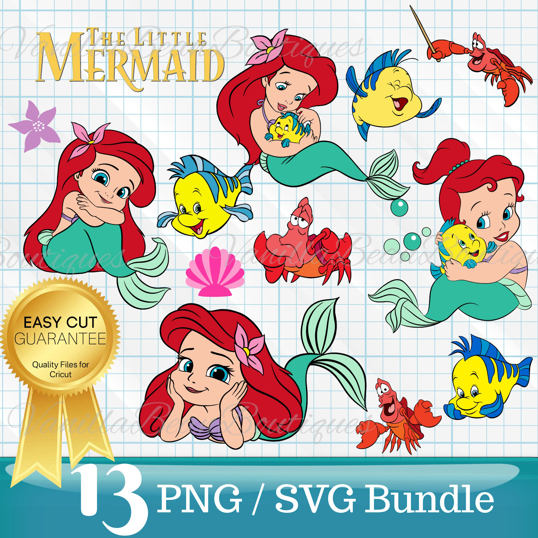 Little Mermaid Tumbler Wrap 20 OZ – Think Big Dream Big Publishing