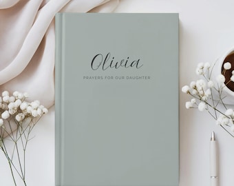 Personalized Prayer Journal for Son or Daughter Letters to My Child Faith Keepsake for Parents Custom Name Journal Baby Shower Baptism Gift
