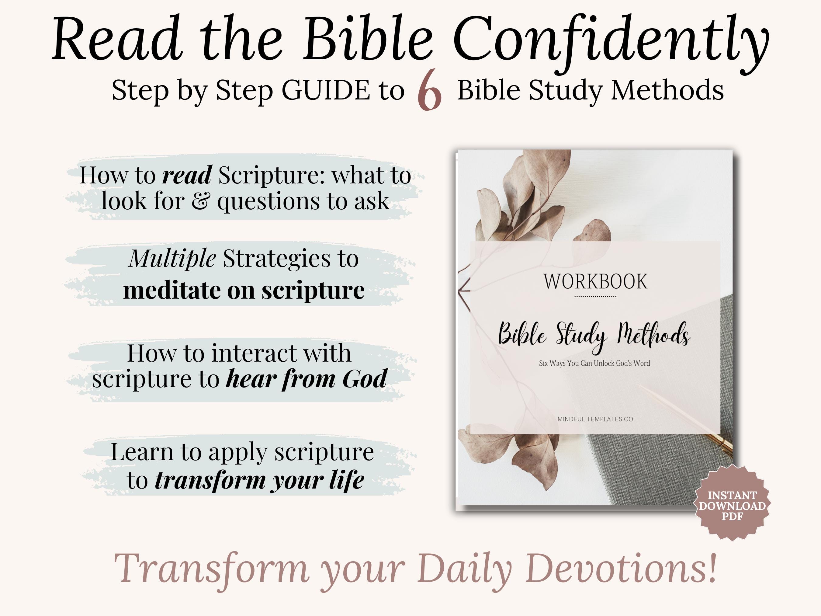 Guide to Bible Study Templates Printable Scripture Workbook SOAP Study ...