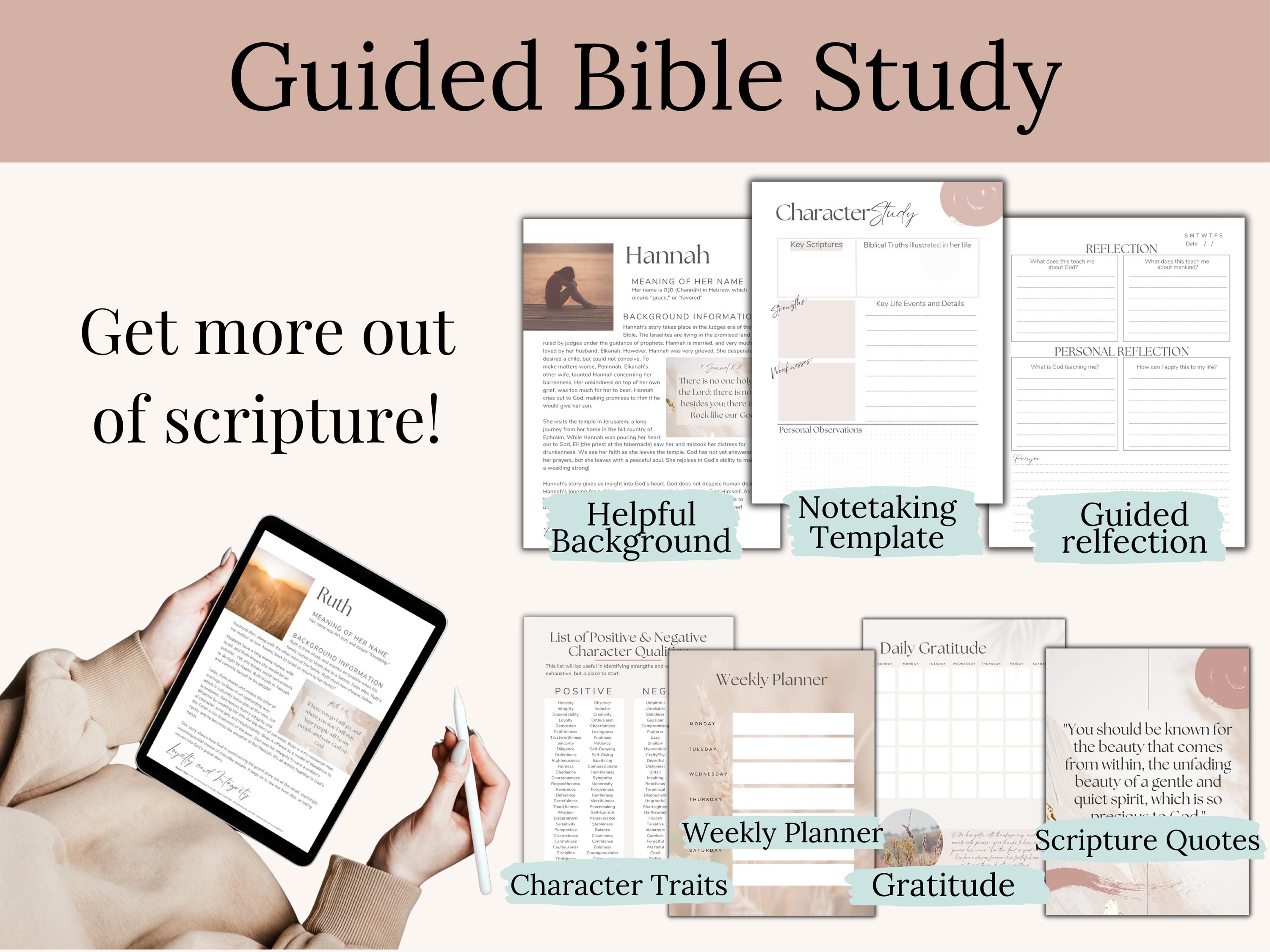 Women of the Bible Study Printable Workbook Small Group Women's Daily ...