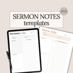 Predigt Notizen Druckbares Schrift Reflection Journal Wachsen Sie im Glauben Kirche download Christian Geschenkidee Glaube Teen PDF Boho Goodnotes