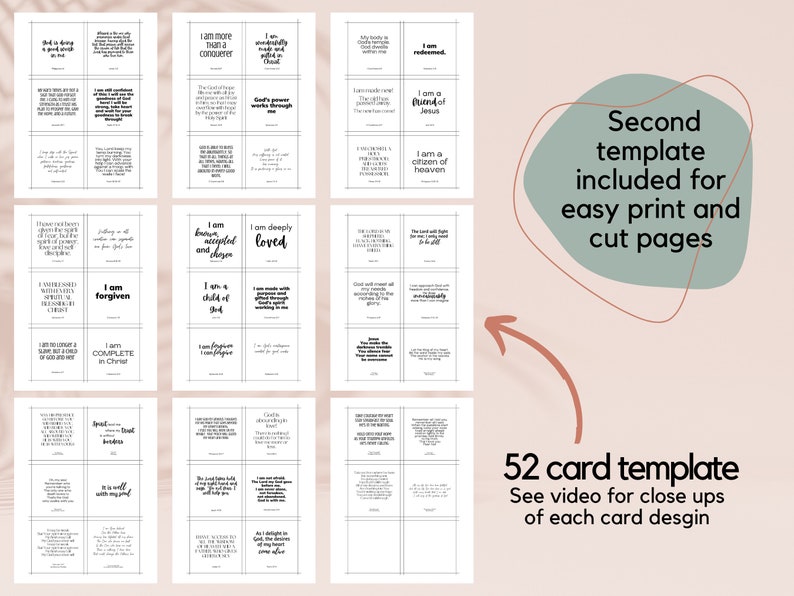 Editable and Printable Scripture Cards, Personalized Scripture Cards ...