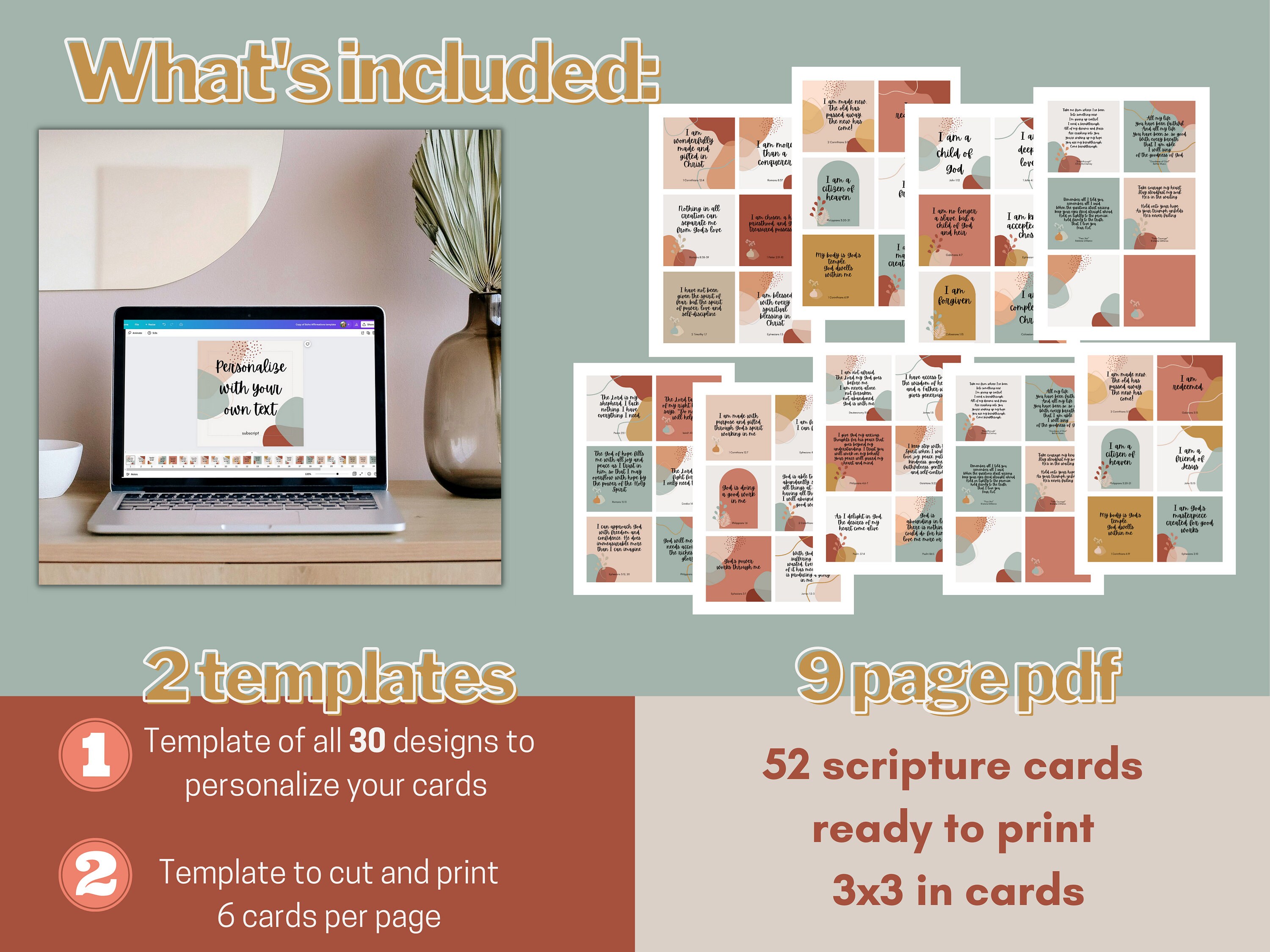 Editable and Printable Scripture Cards Personalized Scripture - Etsy