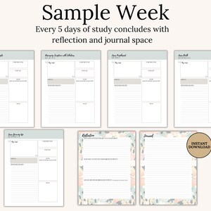 Easter Bible Study Printable PDF with 40-day Gospel reading plan and Life of Jesus study templates. Includes reflection pages, journaling prompts, and study guides for women of faith. Great for Lent devotional use or anytime of year. Ideal for small groups, Christian women’s ministries, or as a faith-based gift.
